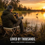QuickSeat™ – The 3-second field seat built for wildlife and nature photographers.