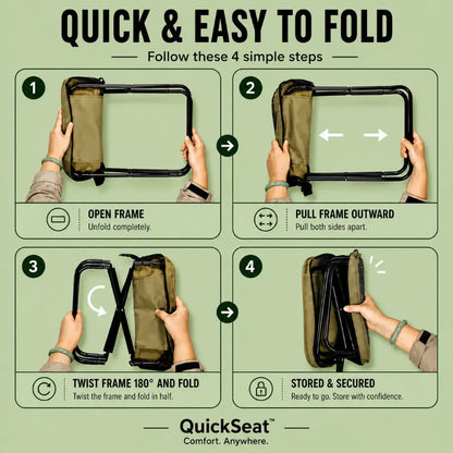 QuickSeat™ – The 3-Second Field Seat Built For Wildlife And Nature Photographers